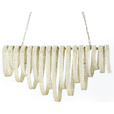 Raya Linear Chandelier | Palecek at Lightology Raya Linear Chandelier