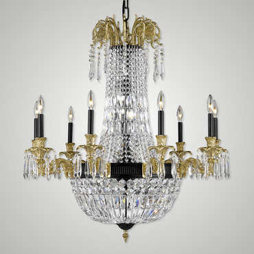 Finisterra Chandelier | American Brass & Crystal at Lightology Finisterra Chandelier