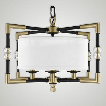 Magro Shade Pendant | American Brass & Crystal at Lightology Magro Shade Pendant