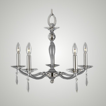 Kensington Drop Chandelier | American Brass & Crystal at Lightology Kensington Drop Chandelier
