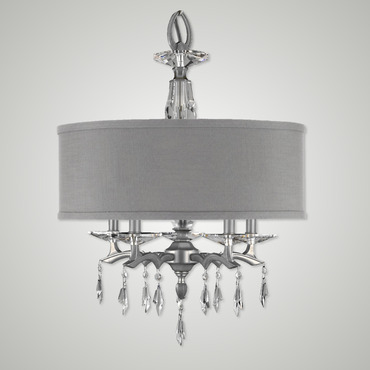 Kaya Shade Chandelier | American Brass & Crystal at Lightology Kaya Shade Chandelier