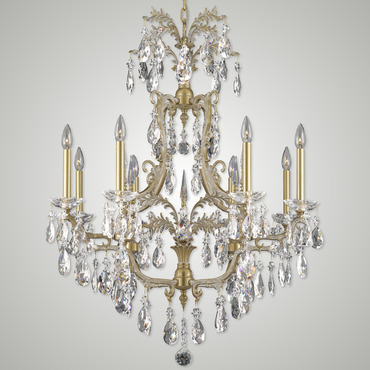 Parisian Chandelier | American Brass & Crystal at Lightology Parisian Chandelier