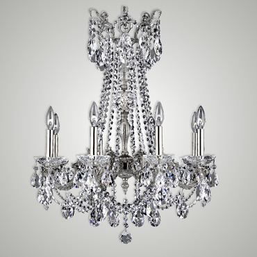 Crystella Chandelier | American Brass & Crystal at Lightology Crystella Chandelier