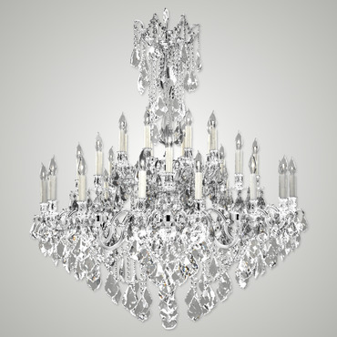 Elise Chandelier | American Brass & Crystal at Lightology Elise Chandelier