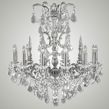 Venetian Chandelier | American Brass & Crystal at Lightology Venetian Chandelier