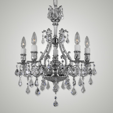 Chateau Chandelier | American Brass & Crystal at Lightology Chateau Chandelier