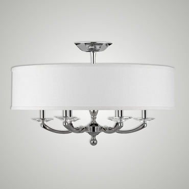 Kensington Shade Ceiling Light | American Brass & Crystal at Lightology Kensington Shade Ceiling Light
