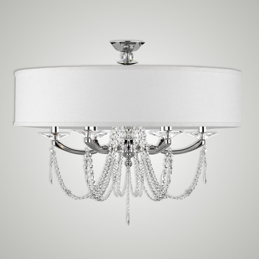 Kensington Shade Swag Ceiling Light | American Brass & Crystal at Lightology Kensington Shade Swag Ceiling Light