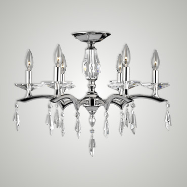 Kaya Ceiling Light | American Brass & Crystal at Lightology Kaya Ceiling Light