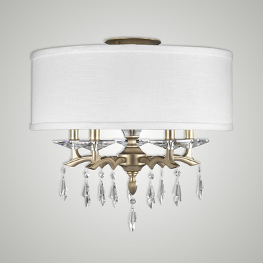 Kaya Shade Ceiling Light | American Brass & Crystal at Lightology Kaya Shade Ceiling Light