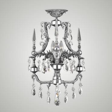 Parisian Ceiling Light | American Brass & Crystal at Lightology Parisian Ceiling Light