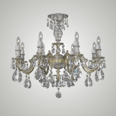 Marlena Ceiling Light | American Brass & Crystal at Lightology Marlena Ceiling Light