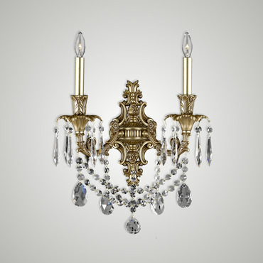 Finisterra Drape Wall Sconce | American Brass & Crystal at Lightology Finisterra Drape Wall Sconce