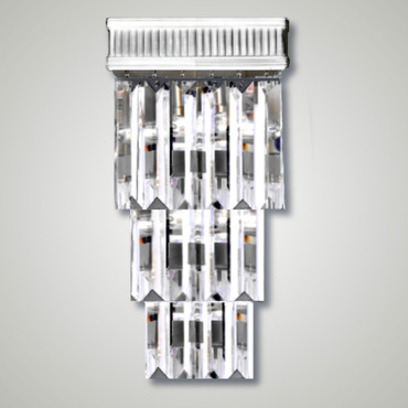 Valencia Modern Wall Sconce | American Brass & Crystal at Lightology Valencia Modern Wall Sconce