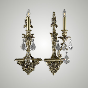 Blairsden Wall Sconce | American Brass & Crystal at Lightology Blairsden Wall Sconce