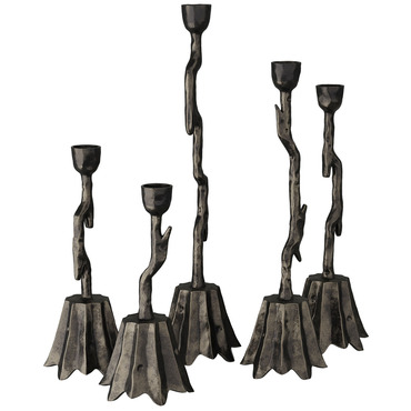 Brandt Candlesticks - Set of 5 | Arteriors Home at Lightology Brandt Candlesticks - Set of 5