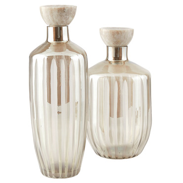 Arielle Decanter - Set of 2 | Arteriors Home at Lightology Arielle Decanter - Set of 2