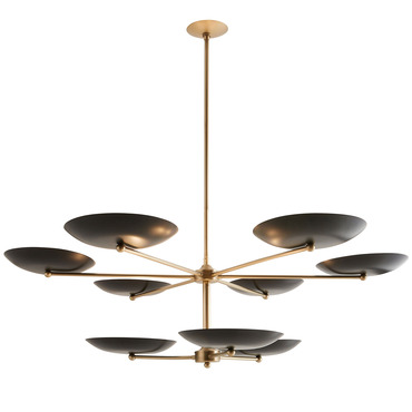 Griffith Tiered Chandelier | Arteriors Home at Lightology Griffith Tiered Chandelier