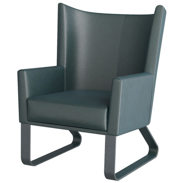 Bleu Wingback Chair