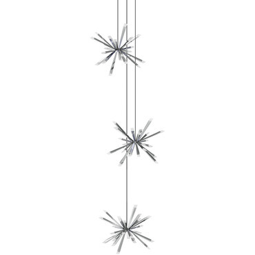 Starburst Triple Pendant | Blackjack Lighting at Lightology Starburst Triple Pendant
