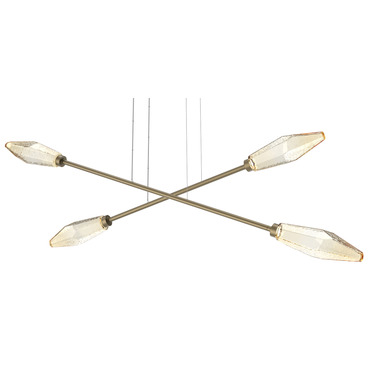 Rock Crystal Moda Linear Chandelier