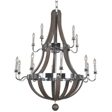 Sharlow 2 Tier Chandelier | Kalco at Lightology Sharlow 2 Tier Chandelier