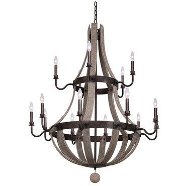 Harper 2 Tier Chandelier | Kalco at Lightology Harper 2 Tier Chandelier