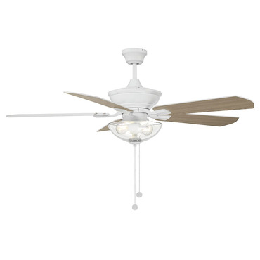 M2026 Dual Mount Ceiling Fan with Light | Meridian Lighting at Lightology M2026 Dual Mount Ceiling Fan with Light