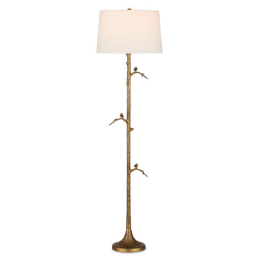 Piaf Floor Lamp | Currey and Company at Lightology Piaf Floor Lamp