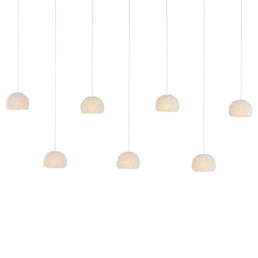Virtu Multi Light Linear Pendant | Currey and Company at Lightology Virtu Multi Light Linear Pendant