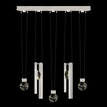 Aria Bar/Drop Linear Multi Light Pendant | Fine Art Handcrafted Lighting at Lightology Aria Bar/Drop Linear Multi Light Pendant