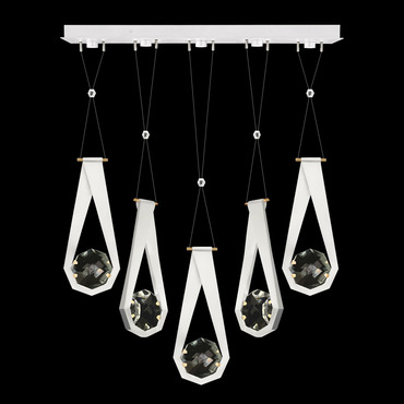 Aria Round Linear Multi Light Pendant | Fine Art Handcrafted Lighting at Lightology Aria Round Linear Multi Light Pendant