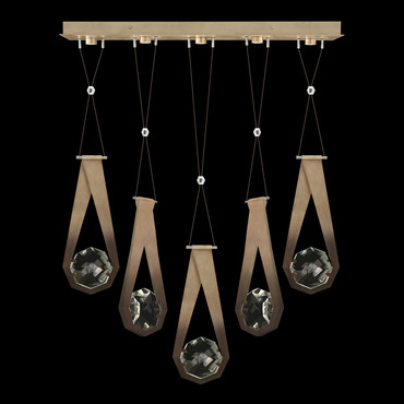 Aria Round Linear Multi Light Pendant | Fine Art Handcrafted Lighting at Lightology Aria Round Linear Multi Light Pendant