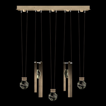 Aria Bar/Drop Linear Multi Light Pendant | Fine Art Handcrafted Lighting at Lightology Aria Bar/Drop Linear Multi Light Pendant
