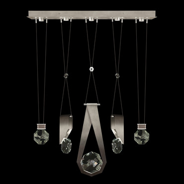 Aria Slab/Round/Drop Linear Multi Light Pendant | Fine Art Handcrafted Lighting at Lightology Aria Slab/Round/Drop Linear Multi Light Pendant