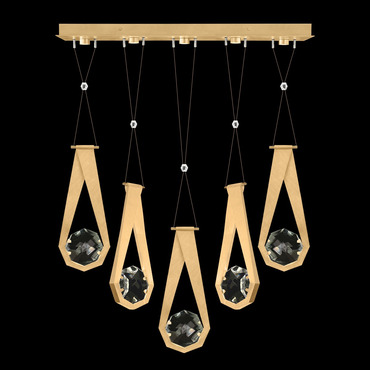 Aria Round Linear Multi Light Pendant | Fine Art Handcrafted Lighting at Lightology Aria Round Linear Multi Light Pendant