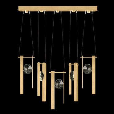 Aria Bar Linear Multi Light Pendant | Fine Art Handcrafted Lighting at Lightology Aria Bar Linear Multi Light Pendant