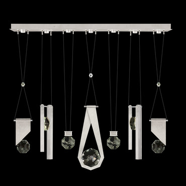 Aria 7 Slab/Round/Bar/Drop Linear Multi Light Pendant | Fine Art Handcrafted Lighting at Lightology Aria 7 Slab/Round/Bar/Drop Linear Multi Light Pendant