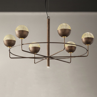 Iglu Round Chandelier | Masiero at Lightology Iglu Round Chandelier