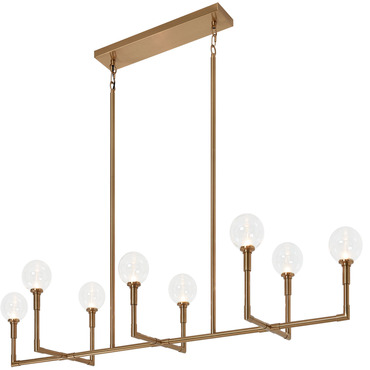 Candlestix Linear Chandelier | Matteo Lighting at Lightology Candlestix Linear Chandelier
