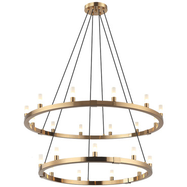 Cascadian Two Tier Chandelier | Matteo Lighting at Lightology Cascadian Two Tier Chandelier