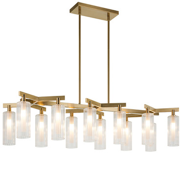 Kristof Linear Chandelier | Matteo Lighting at Lightology Kristof Linear Chandelier