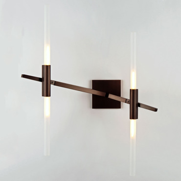 Agnes Double Wall Sconce | Roll & Hill at Lightology Agnes Double Wall Sconce