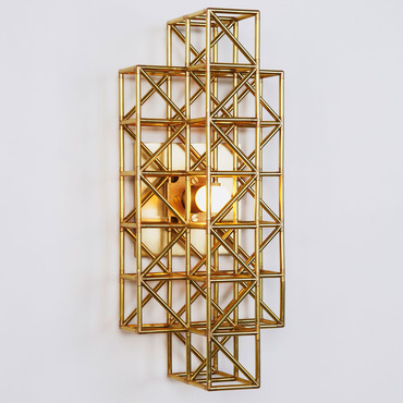 Gridlock Wall Sconce | Roll & Hill at Lightology Gridlock Wall Sconce
