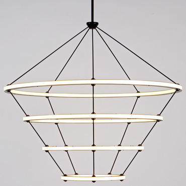 Halo Chandelier | Roll & Hill at Lightology Halo Chandelier