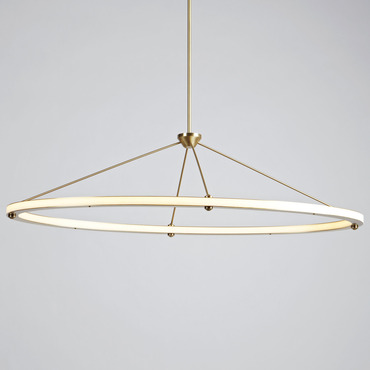 Halo Oval Pendant | Roll & Hill at Lightology Halo Oval Pendant