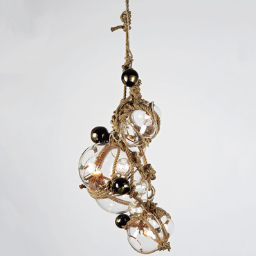 Knotty Bubbles Barnacle Chandelier | Roll & Hill at Lightology Knotty Bubbles Barnacle Chandelier