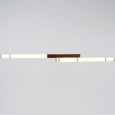 Mini Endless Double Linear Pendant | Roll & Hill at Lightology Mini Endless Double Linear Pendant
