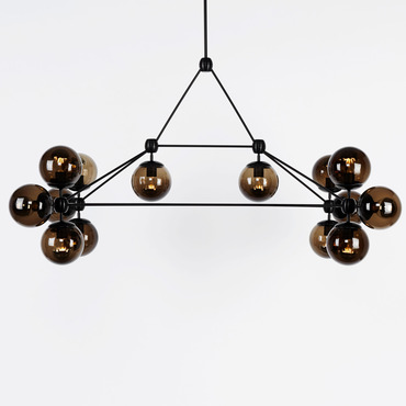 Modo Rectangle Chandelier | Roll & Hill at Lightology Modo Rectangle Chandelier