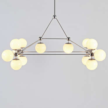 Modo Rectangle Chandelier | Roll & Hill at Lightology Modo Rectangle Chandelier